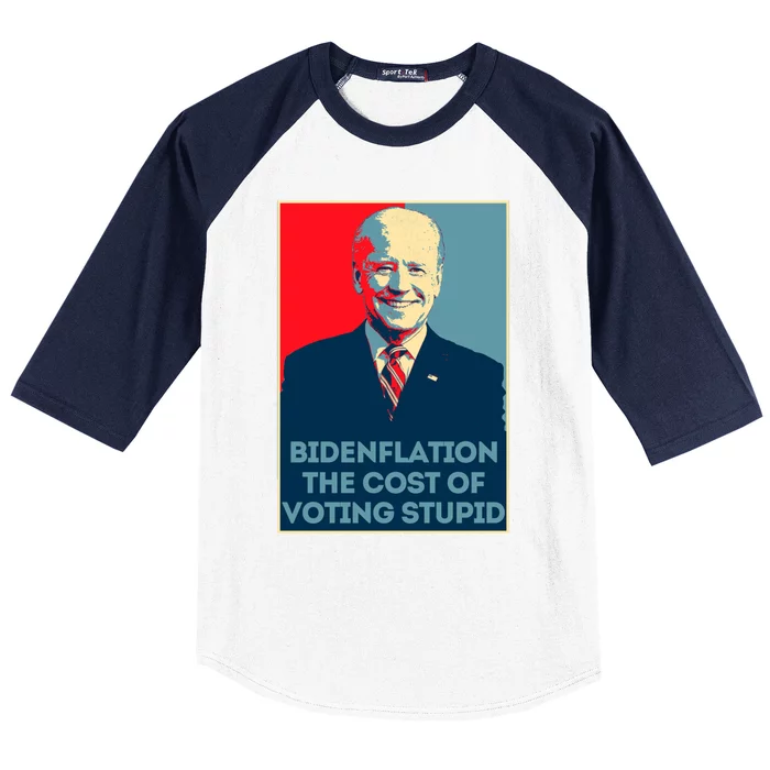 Bidenflation Gift Inflation Gas Prices Gift Biden Gift Baseball Sleeve Shirt