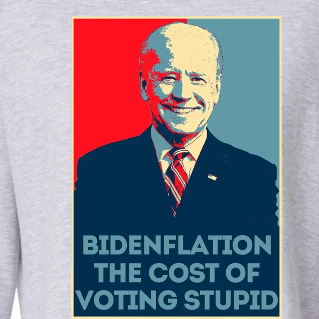 Bidenflation Gift Inflation Gas Prices Gift Biden Gift Cropped Pullover Crew