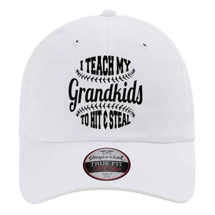 Baseball Grandpa I Teach My Grandkids To Hit And Steal The Original Performance Cap