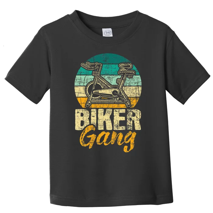 Biker Gang Indoor Bicycle Gym Cycling Lover Toddler T-Shirt