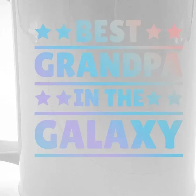 Best Grandpa In The Galaxy Cool Gift Front & Back Beer Stein