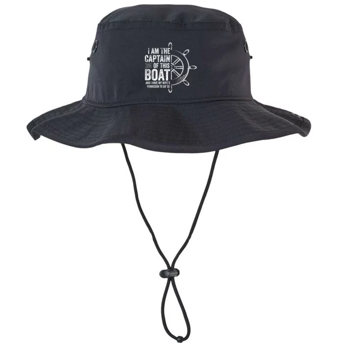 Boating Gifts I Am The Captain Of This Boat Sailing Skipper Legacy Cool Fit Booney Bucket Hat