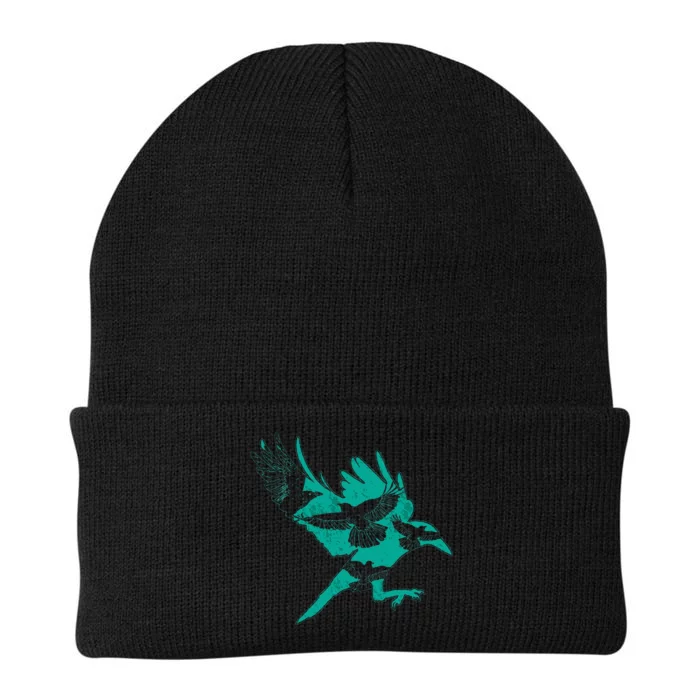 Bird Gift Idea Raven Crow Knit Cap Winter Beanie