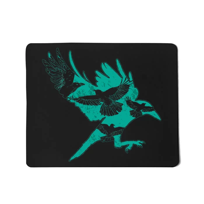 Bird Gift Idea Raven Crow Mousepad