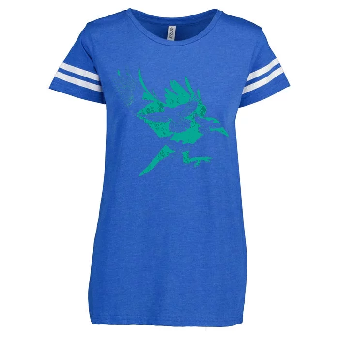 Bird Gift Idea Raven Crow Enza Ladies Jersey Football T-Shirt