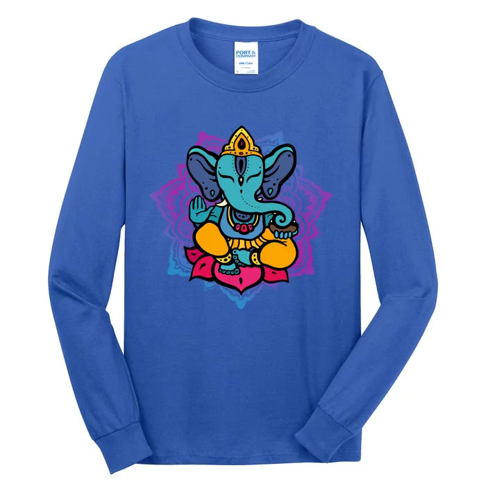 Beautiful Ganesha In Yoga Lotus Meditation Dala Cute Gift Tall Long Sleeve T-Shirt