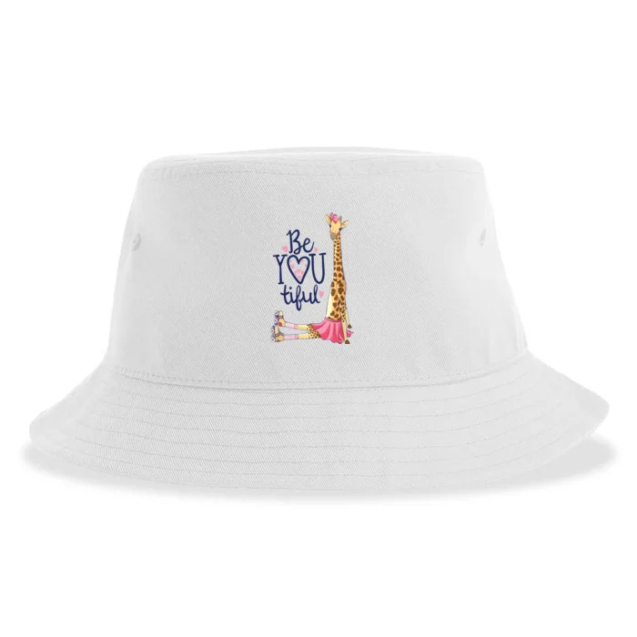 Beautiful Giraffe | Inspire Be You Giraffe Animal Sustainable Bucket Hat