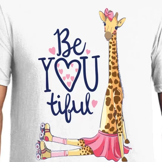 Beautiful Giraffe | Inspire Be You Giraffe Animal Pajama Set