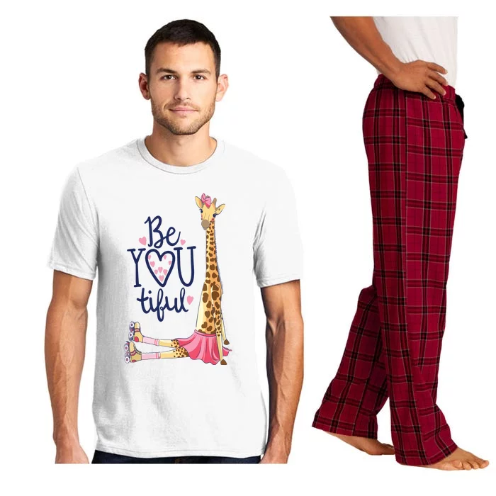 Beautiful Giraffe | Inspire Be You Giraffe Animal Pajama Set