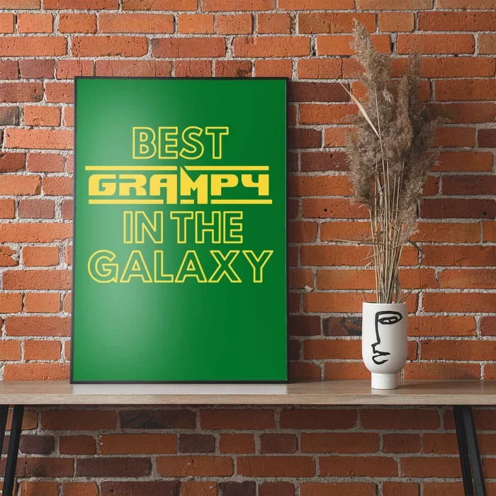 Best Grampy In The Galaxy Cute Family Gift Idea For Dad Poster