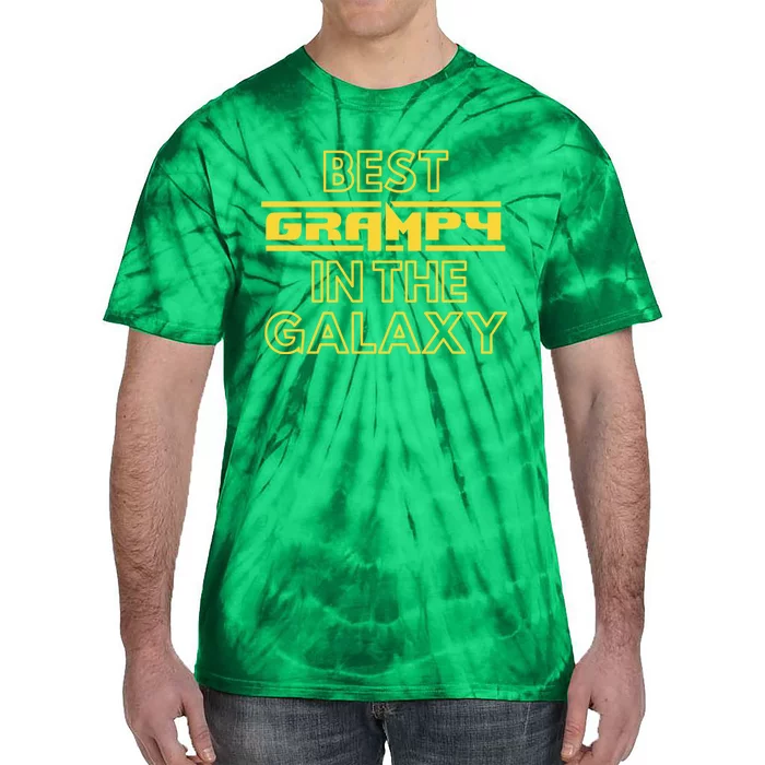 Best Grampy In The Galaxy Cute Family Gift Idea For Dad Tie-Dye T-Shirt