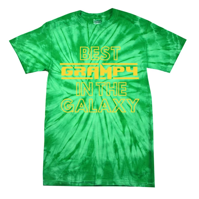 Best Grampy In The Galaxy Cute Family Gift Idea For Dad Tie-Dye T-Shirt