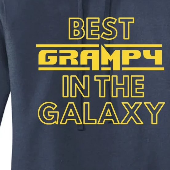 Best Grampy In The Galaxy Cute Family Gift Idea For Dad Women's Pullover Hoodie