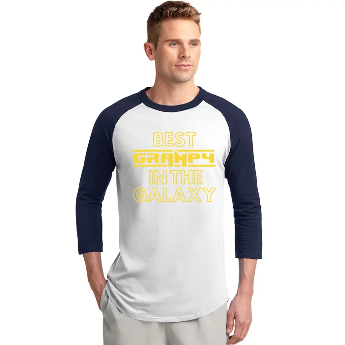 Best Grampy In The Galaxy Cute Family Gift Idea For Dad Baseball Sleeve Shirt