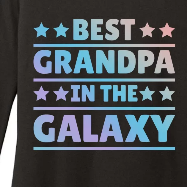 Best Grandpa In The Galaxy Cool Gift Womens CVC Long Sleeve Shirt