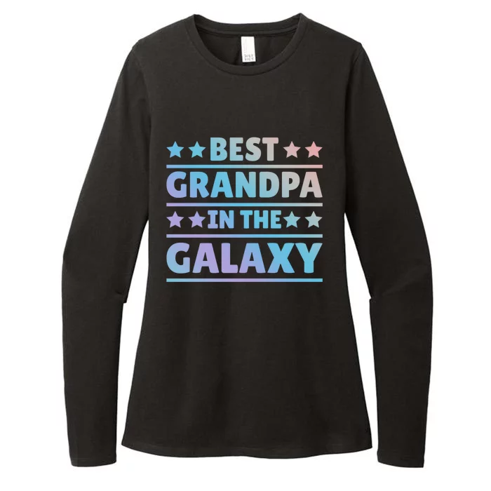 Best Grandpa In The Galaxy Cool Gift Womens CVC Long Sleeve Shirt