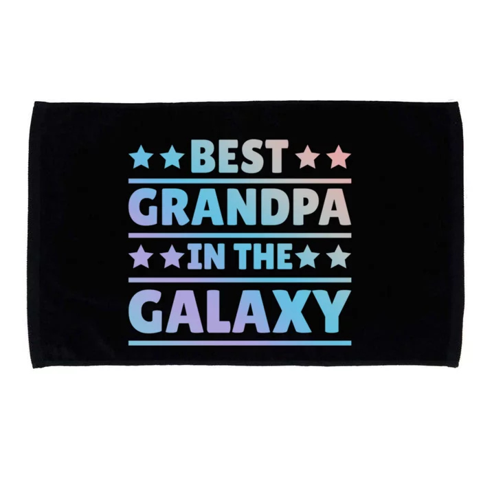 Best Grandpa In The Galaxy Cool Gift Microfiber Hand Towel