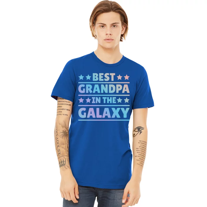 Best Grandpa In The Galaxy Cool Gift Premium T-Shirt