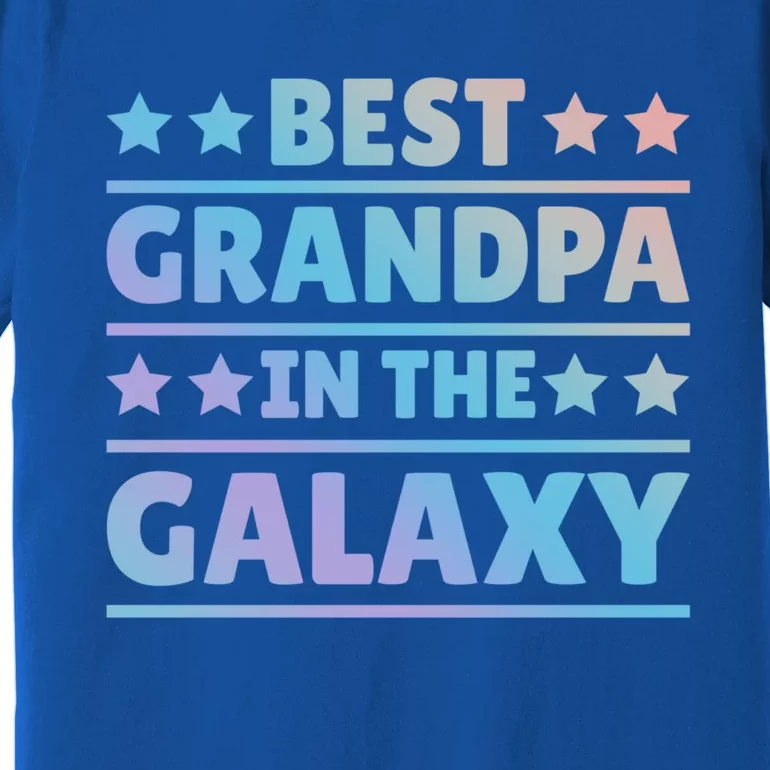 Best Grandpa In The Galaxy Cool Gift Premium T-Shirt