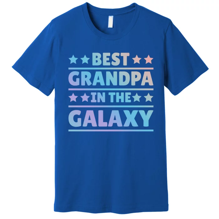 Best Grandpa In The Galaxy Cool Gift Premium T-Shirt