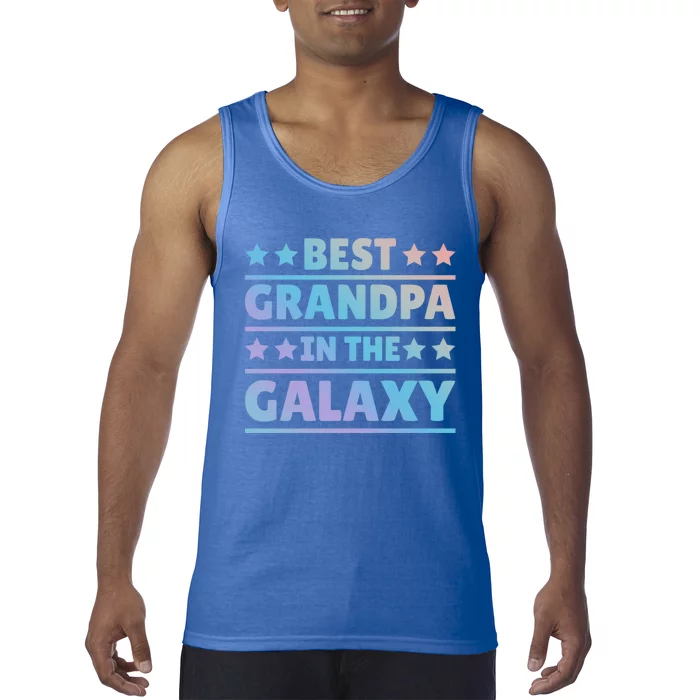 Best Grandpa In The Galaxy Cool Gift Tank Top