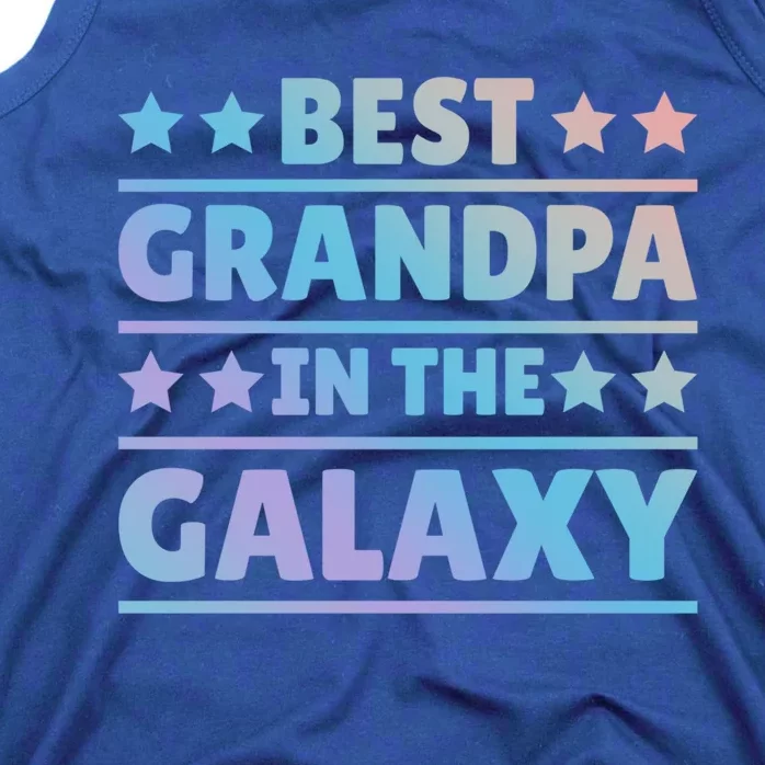 Best Grandpa In The Galaxy Cool Gift Tank Top