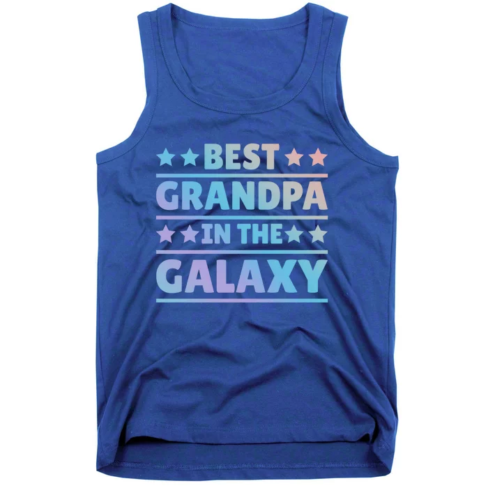 Best Grandpa In The Galaxy Cool Gift Tank Top