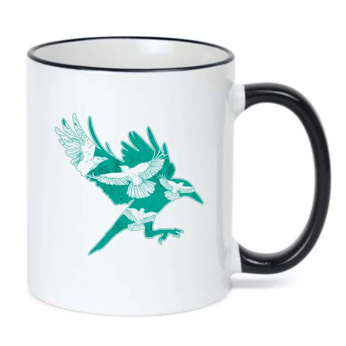 Bird Gift Idea Raven Crow Black Color Changing Mug