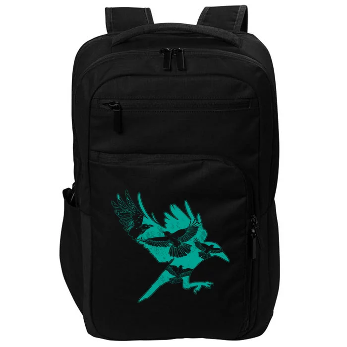 Bird Gift Idea Raven Crow Impact Tech Backpack