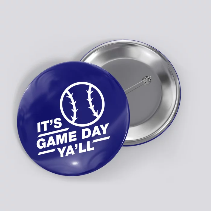 Baseball Gift It's Game Day Ya'll Gift Button