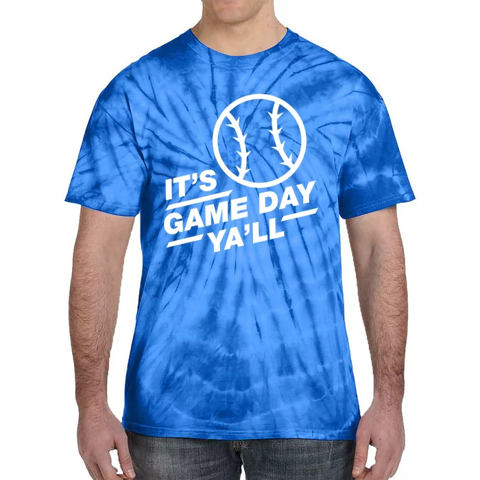 Baseball Gift It's Game Day Ya'll Gift Tie-Dye T-Shirt