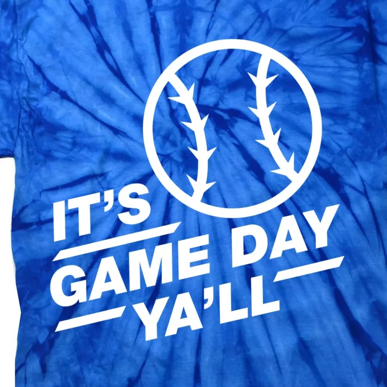 Baseball Gift It's Game Day Ya'll Gift Tie-Dye T-Shirt