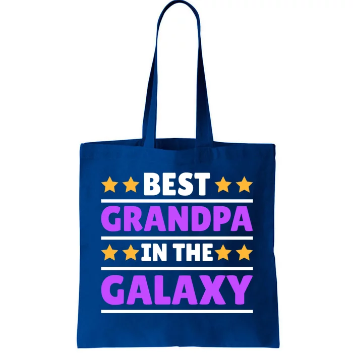 Best Grandpa In The Galaxy Gift Tote Bag