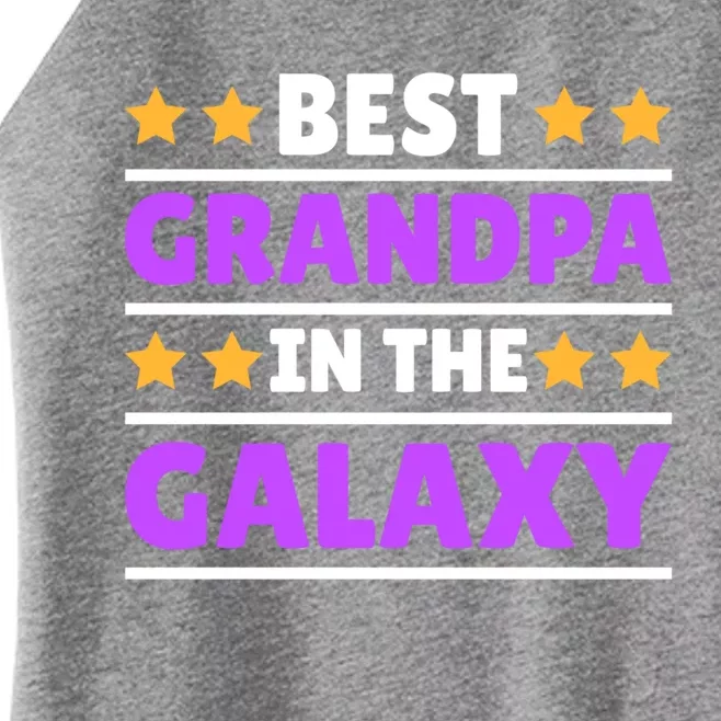 Best Grandpa In The Galaxy Gift Women’s Perfect Tri Rocker Tank