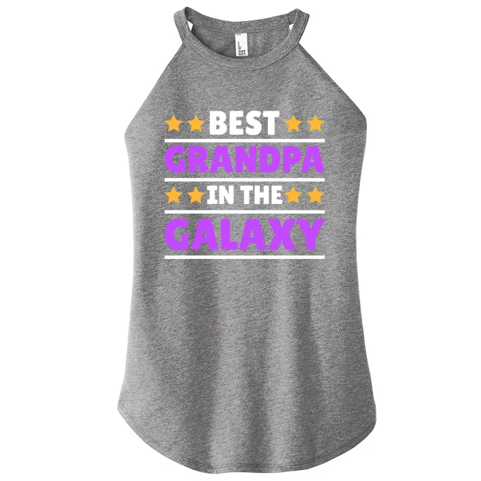 Best Grandpa In The Galaxy Gift Women’s Perfect Tri Rocker Tank