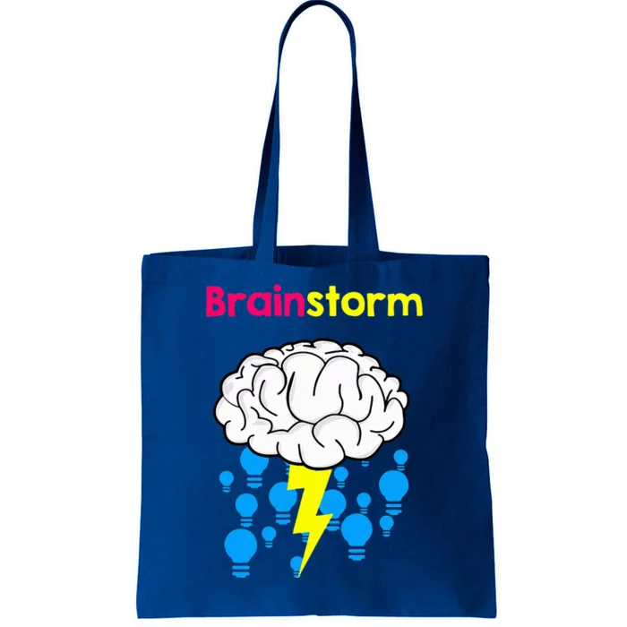 Brainstorm Good Idea Lightbulb Thunder Tote Bag