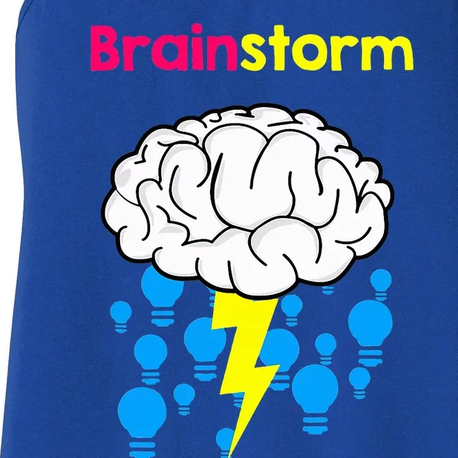 Brainstorm Good Idea Lightbulb Thunder Women's Racerback Tank