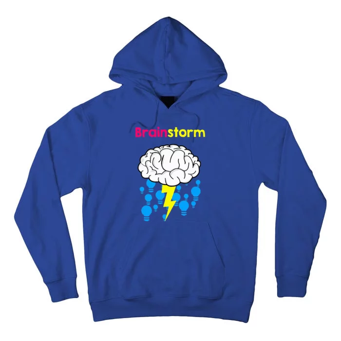 Brainstorm Good Idea Lightbulb Thunder Tall Hoodie