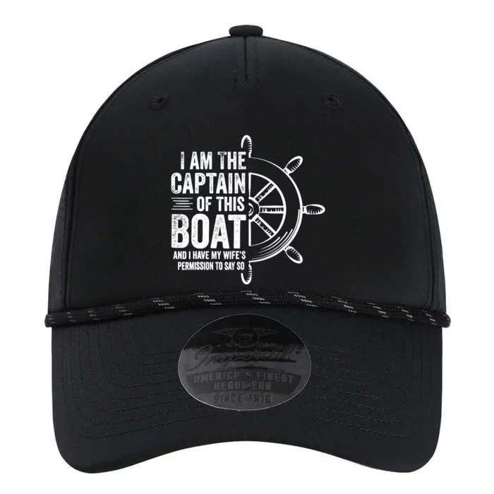 Boating Gifts I Am The Captain Of This Boat Sailing Skipper Performance The Dyno Cap