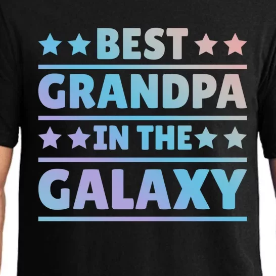 Best Grandpa In The Galaxy Cool Gift Pajama Set