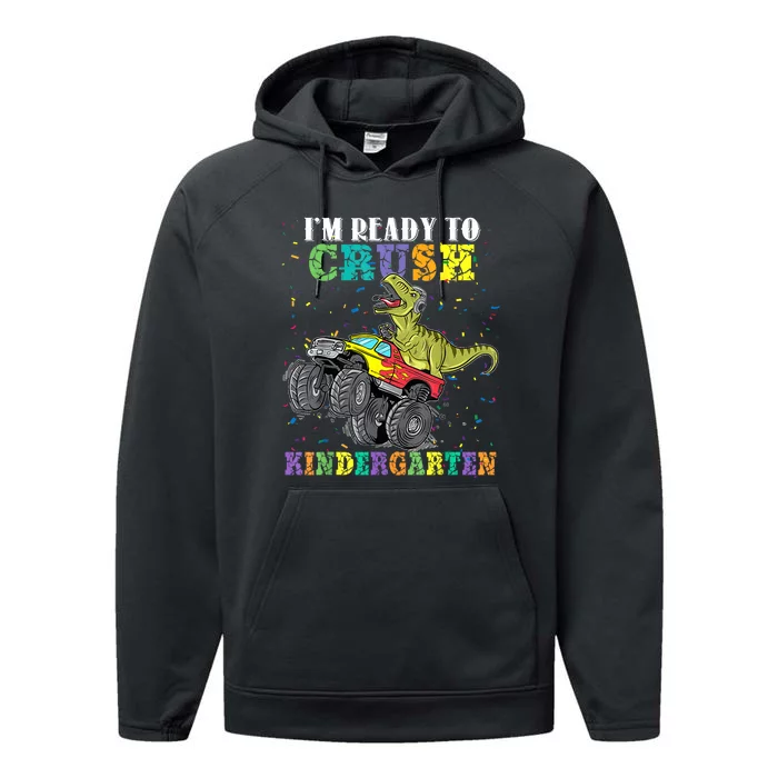 Brand: Generic Im Ready To Crush Kindergarten Monster Truck Dinosaur Boy Performance Fleece Hoodie