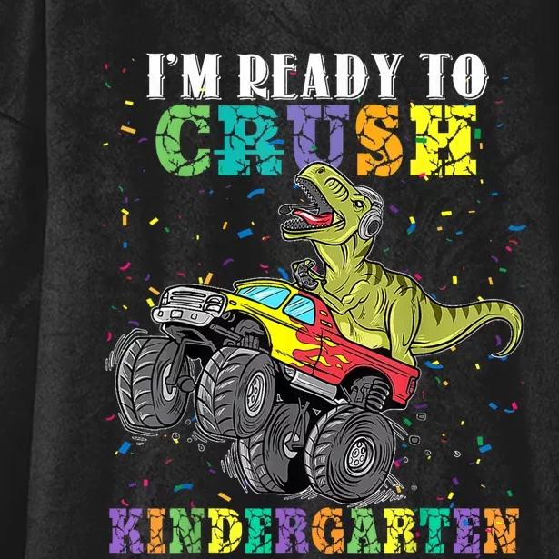 Brand: Generic Im Ready To Crush Kindergarten Monster Truck Dinosaur Boy Hooded Wearable Blanket