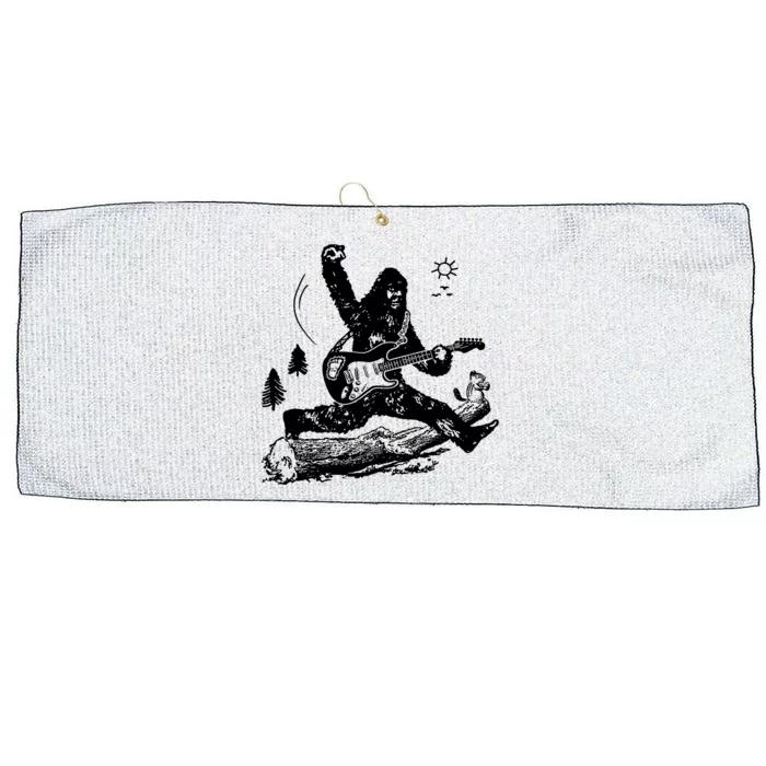 Bigfoot Guitar Jump Large Microfiber Waffle Golf Towel