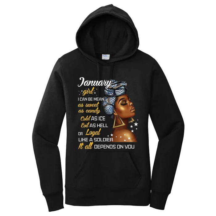 Birthday Gift January Capricorn Aquarius Zodiac Wo Women's Pullover Hoodie