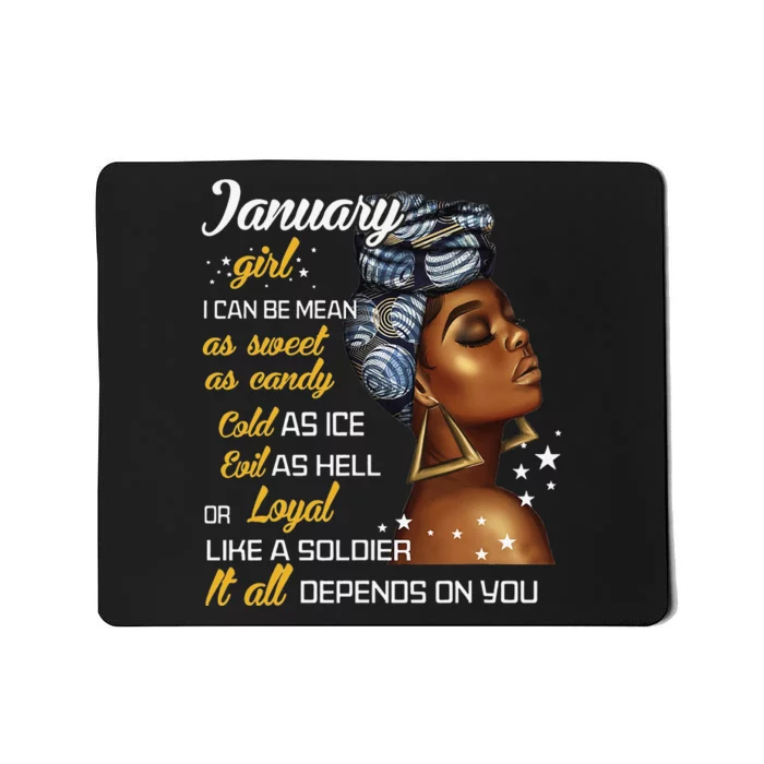 Birthday Gift January Capricorn Aquarius Zodiac Wo Mousepad