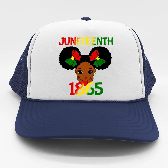 Black Girl Juneteenth 1865 Celebration Trucker Hat