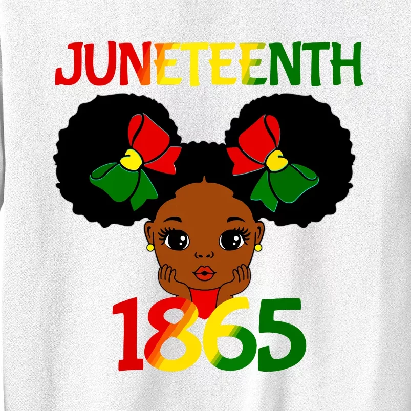 Black Girl Juneteenth 1865 Celebration Sweatshirt