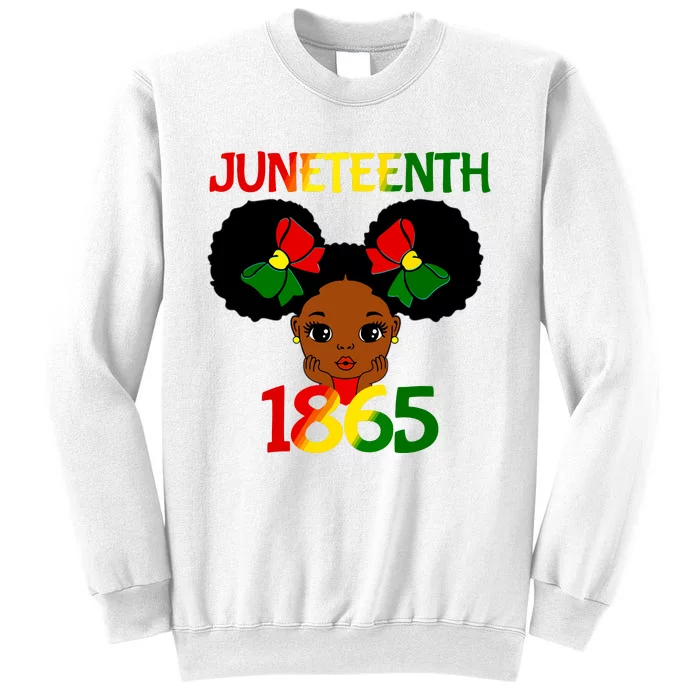 Black Girl Juneteenth 1865 Celebration Sweatshirt