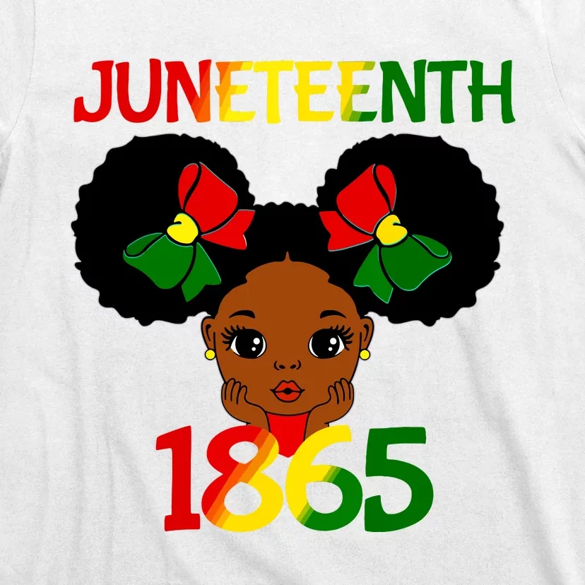 Black Girl Juneteenth 1865 Celebration T-Shirt