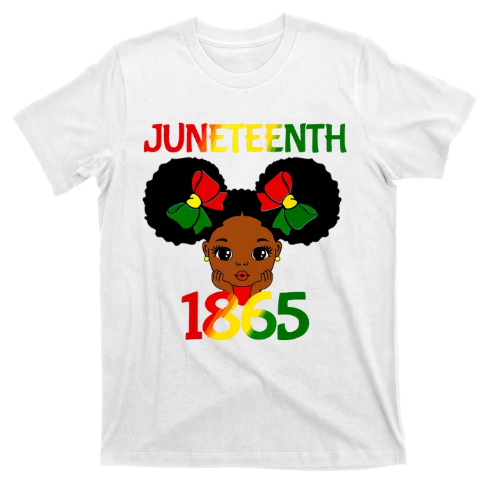 Black Girl Juneteenth 1865 Celebration T-Shirt